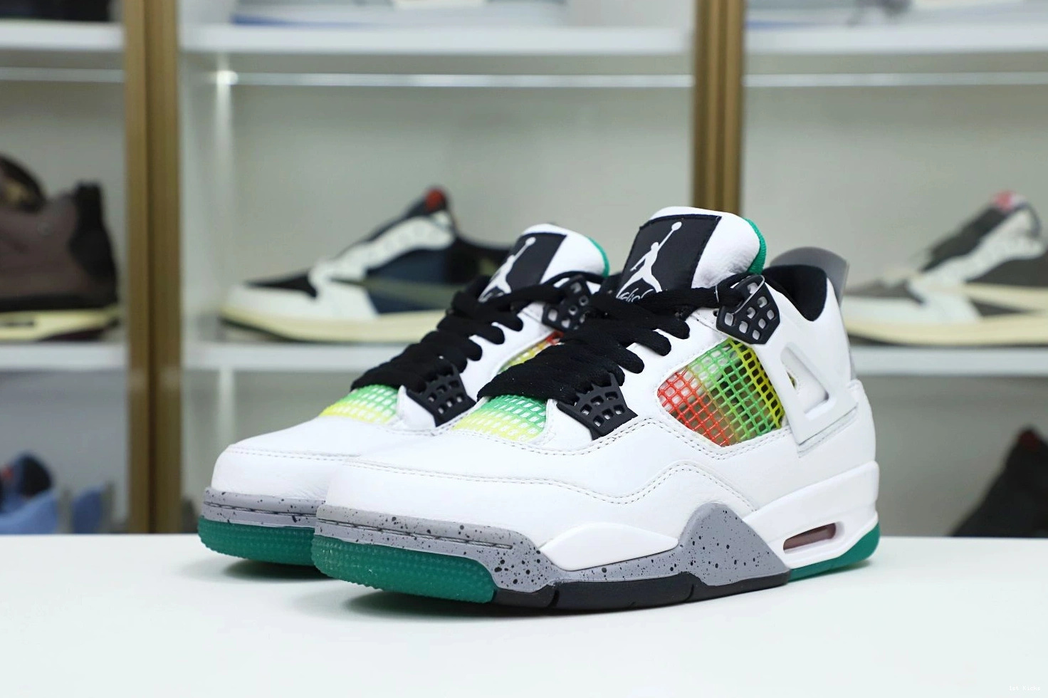 1st Kicks JORDAN AIR WMNS 4 'RAST RETRO EasyMatch Kimikick 1958 1205